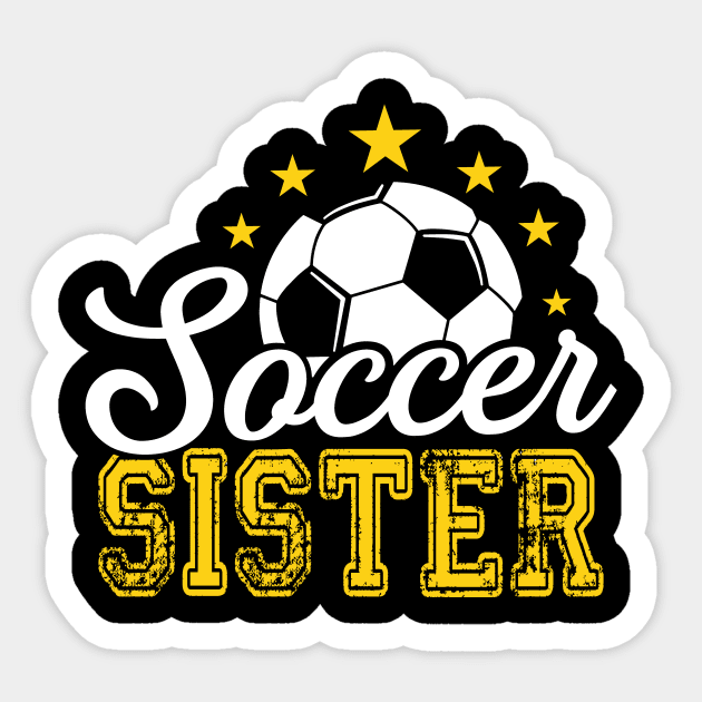 Soccer Sister Leopard Funny Soccer Sister Mothers Day Sticker by David Brown